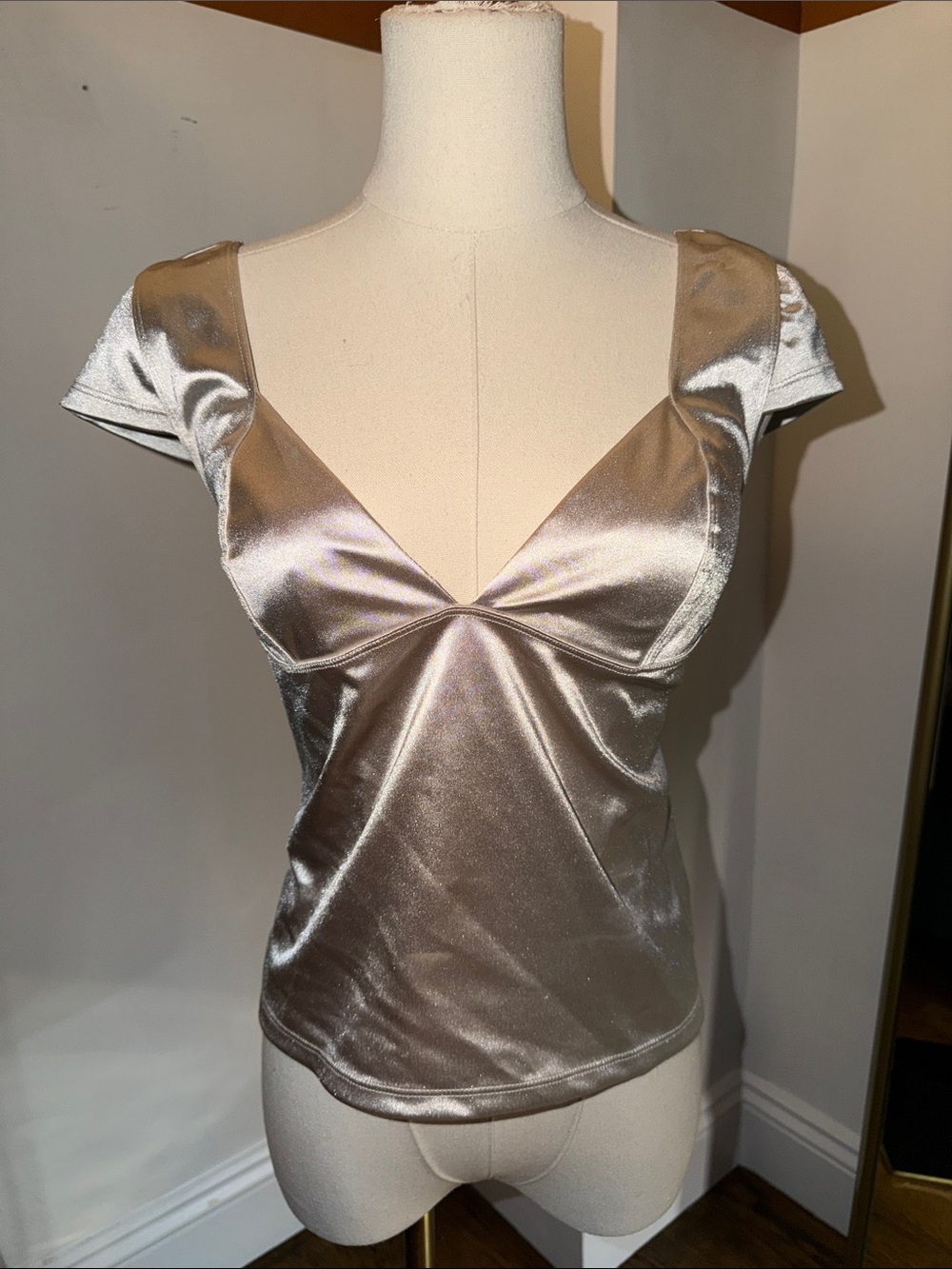 Free People Intimately Duo Corset Cami - Silver Casino